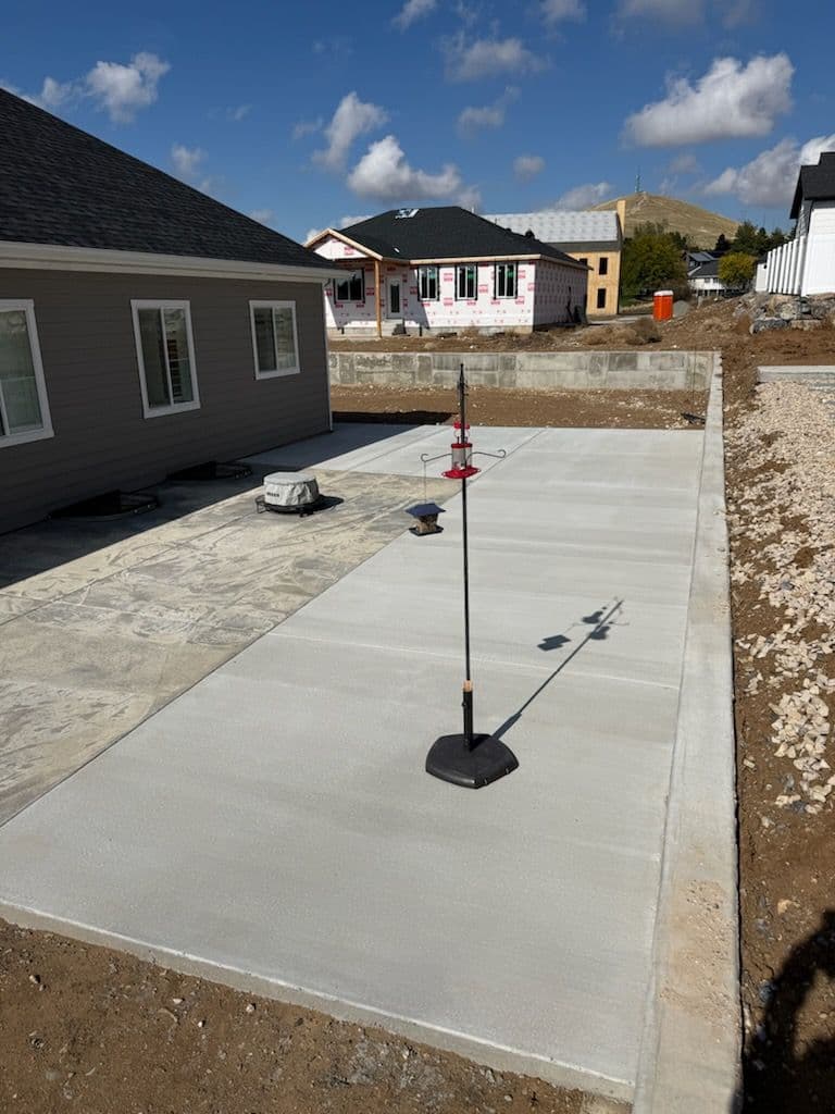 Fresh Concrete Patio Installation image