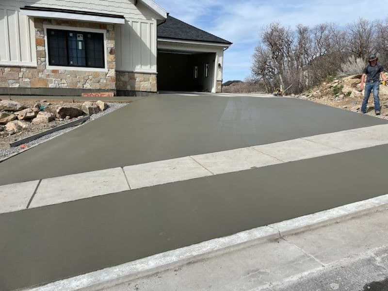 Gallery photos for Smooth Concrete Driveway Installation: Image #1