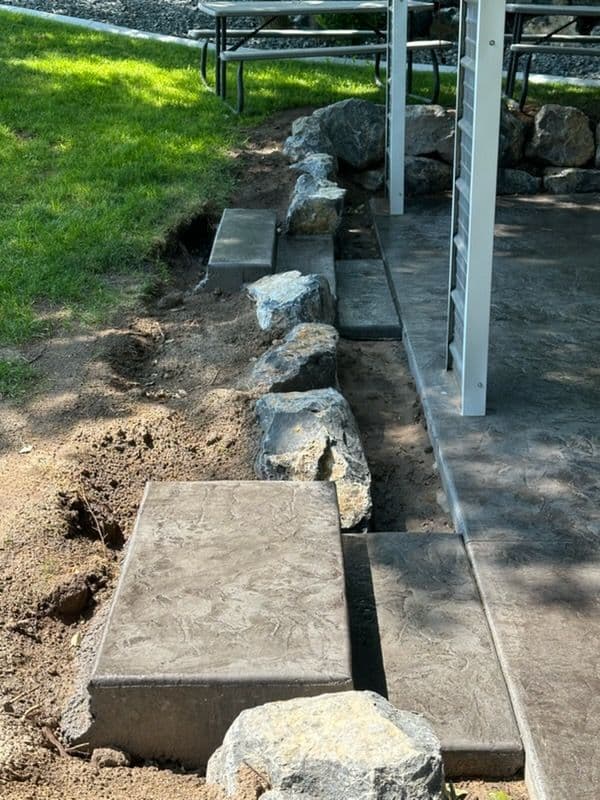 Gallery photos for Backyard Bliss with Custom Concrete Patio and Fire Pit: Image #2