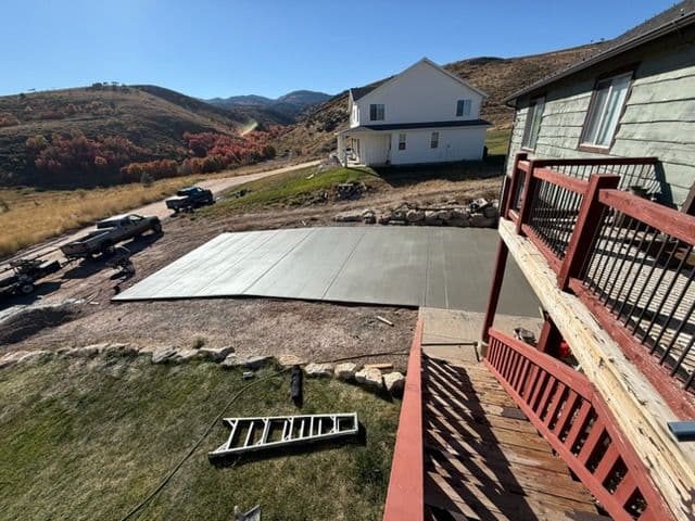 Gallery photos for Beautiful Concrete Driveway Completed by Broken Horse Construction: Image #2