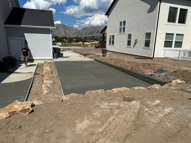 Gallery photos for Concrete Sidewalks and Driveways Enhancing Local Homes: Image #2