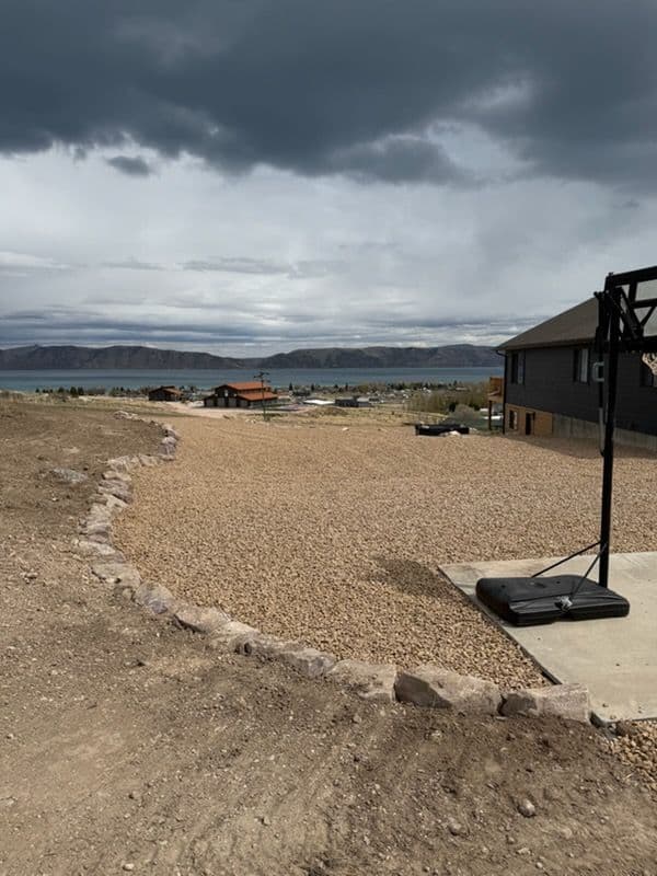 Gallery photos for Xeriscape Gravel Yard with Concrete Pad at Bear Lake: Image #2
