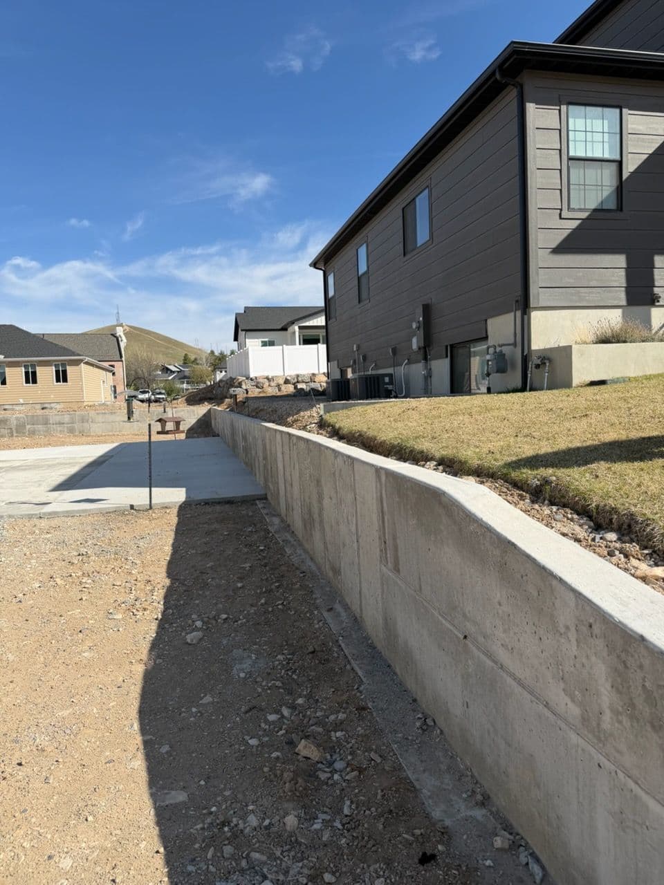 Wall Height Addition Sets Up a Clean fence Line image
