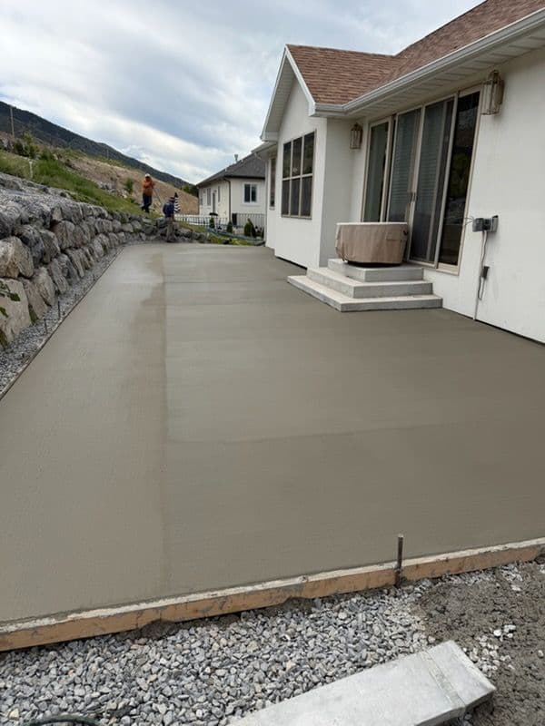 Project Backyard Concrete Patio Built From the Ground Up image