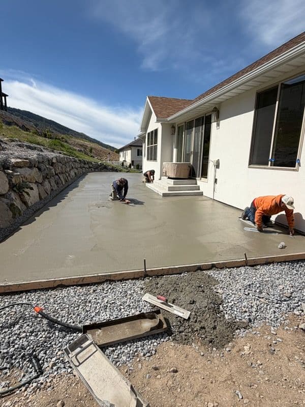 Gallery photos for Backyard Concrete Patio Built From the Ground Up: Image #1