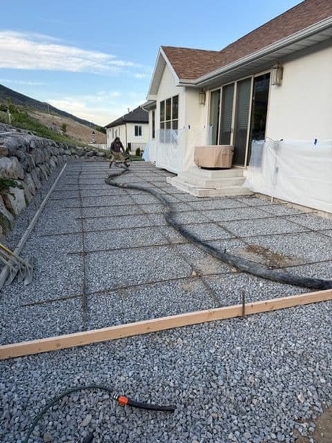 Gallery photos for Backyard Concrete Patio Built From the Ground Up: Image #2