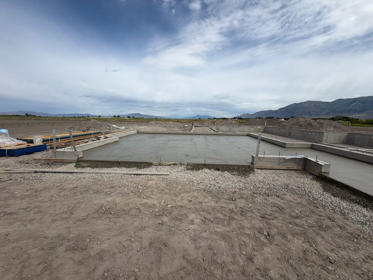 Project Fresh Concrete Pour for a New Construction Garage Floor image