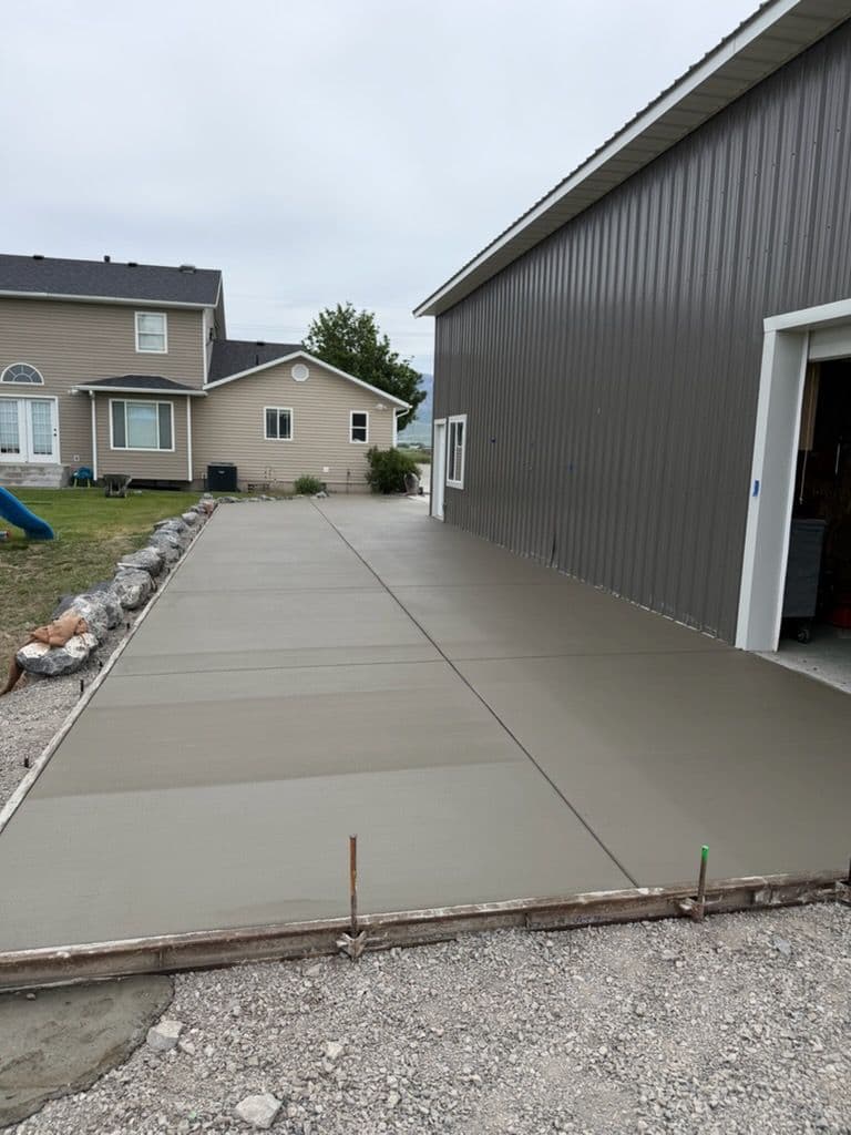 Gallery photos for Concrete RV Pad Done Right - Clean Joints and a Broom Finish: Image #2