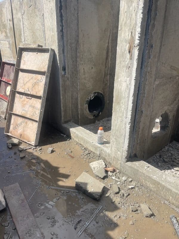 Project Concrete River Water Diversion Structure Built for Agricultural Land image