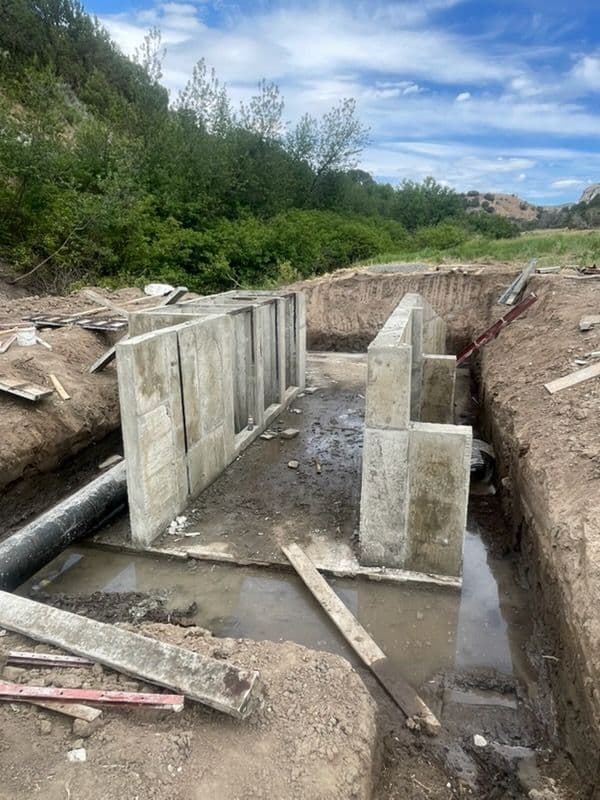 Gallery photos for Concrete River Water Diversion Structure Built for Agricultural Land: Image #1