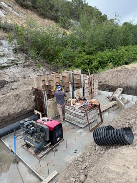 Gallery photos for Concrete River Water Diversion Structure Built for Agricultural Land: Image #2