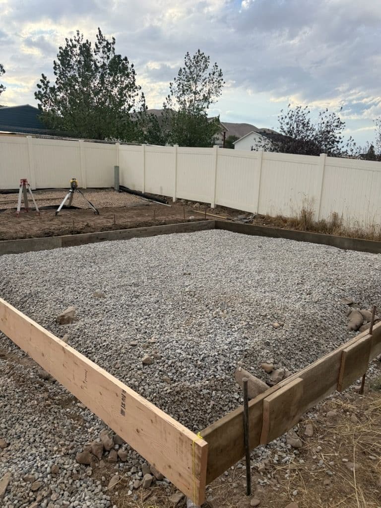 Gallery photos for Shop Pad Concrete Slab Poured and Set Right: Image #1