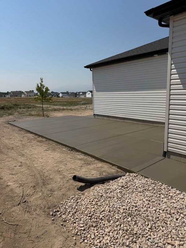 Fresh Concrete Patio Poured and Ready for Years of Use image