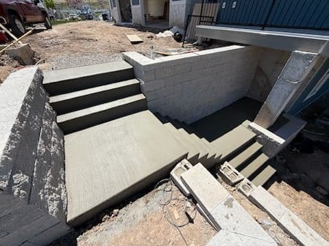 Custom Concrete Stairs Exemplifying Elegance image