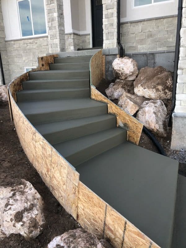 Gallery photos for Custom Concrete Stairs Exemplifying Elegance: Image #3