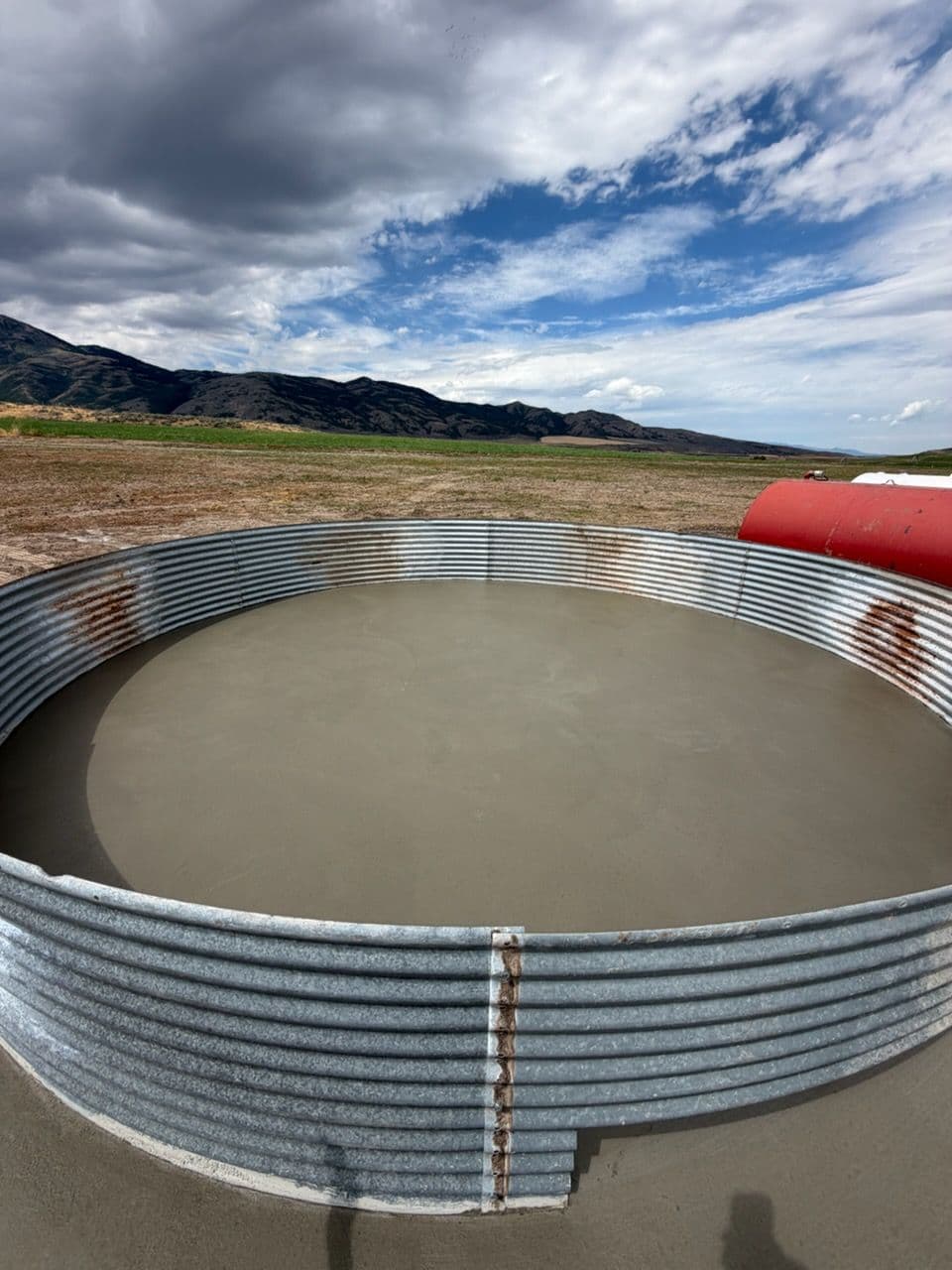 Gallery photos for Concrete Pad Poured for a Grain Bin Silo Base: Image #2