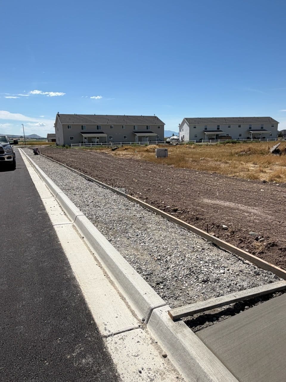 Gallery photos for New Construction Concrete Sidewalks Laid and Ready: Image #1