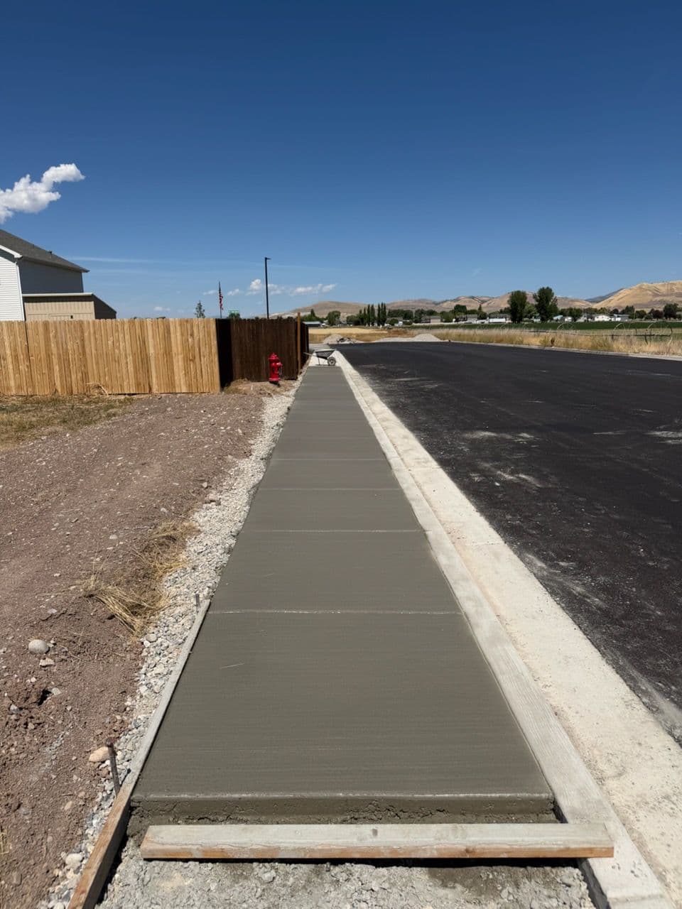 Gallery photos for New Construction Concrete Sidewalks Laid and Ready: Image #2
